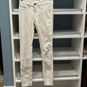 Rag and Bone white winter jeans. Looks amazing with boots!